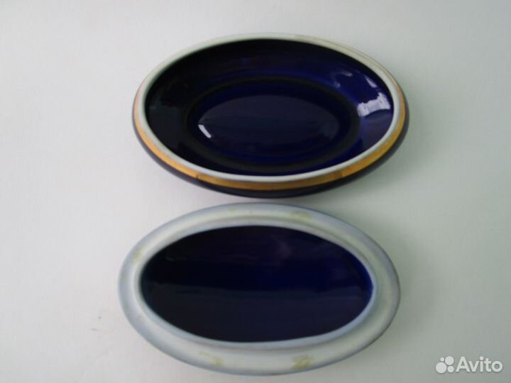 Шкатулка с картиной Фрагонара кобальт limoges