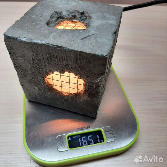 Ночник Лофт из бетона