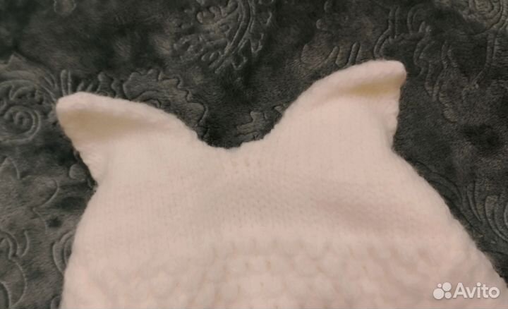 Шапка с ушками,шапка капор.(56-58-60)