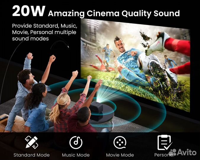 Смарт-проектор etoe E3 Pro 1080P (поддержка 4K)