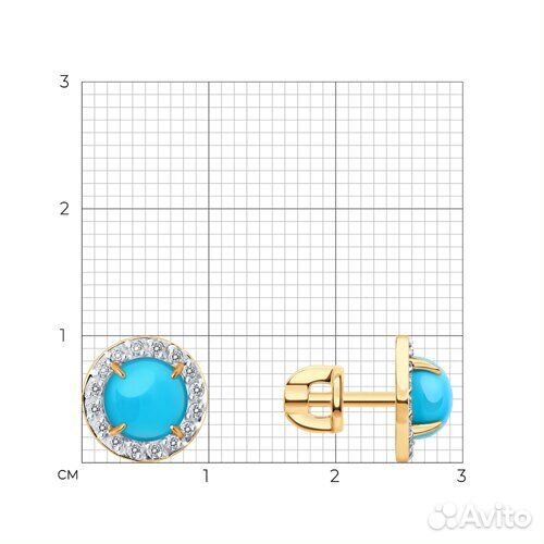 Серьги sokolov из золота, 729082