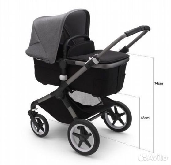 Коляска 2 в 1 Bugaboo Fox 3 Complete шасси Graphit