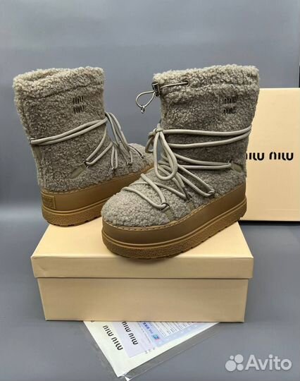 Валенки / Дутики Miu Miu Барашки Размеры 36-40