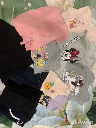 Детские вещи пакетом для девочек 110 122