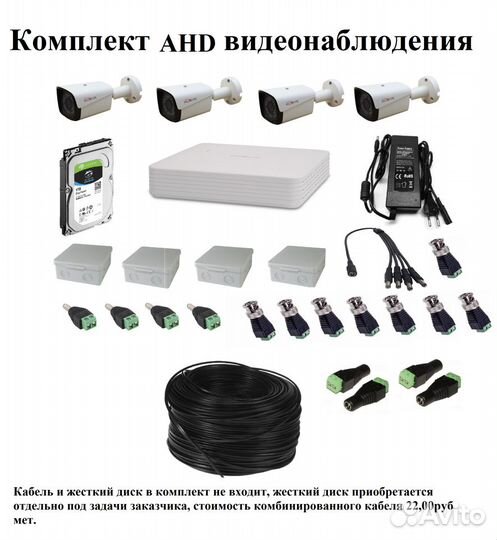Комплект видеонаблюдения