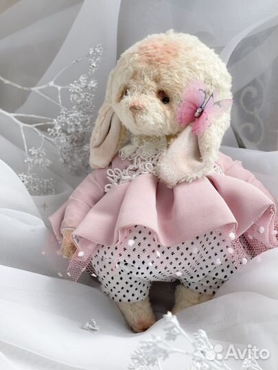 Мишка тедди ручная работа(зайка)