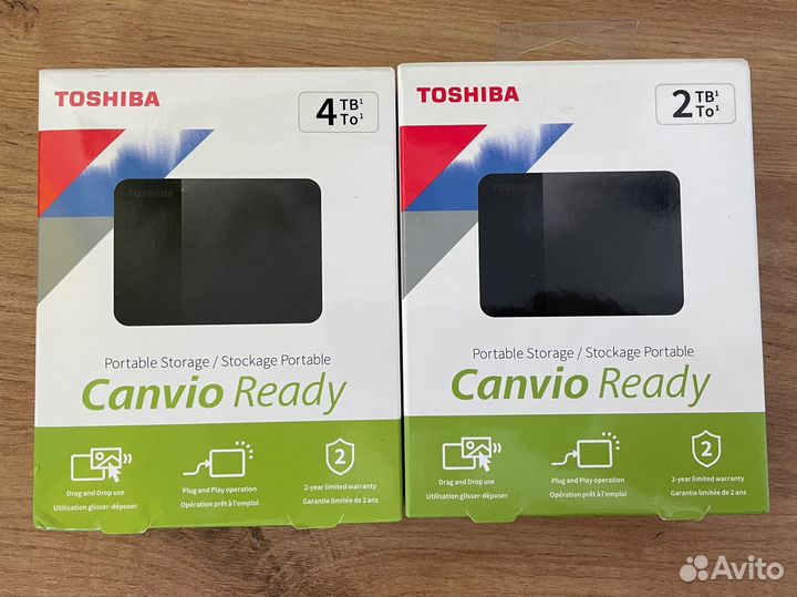 Toshiba 2 Tb и 4 Tb Внешний жесткий диск