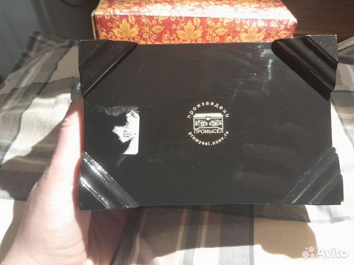 Деревянная шкатулка ручной росписи хохлома