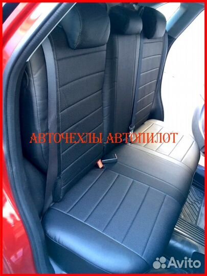 Чехлы Автопилот Mitsubishi ASX из экокожи чёрные