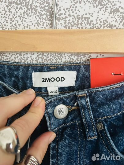 Джинсы 2mood 26 32 tapered fit новые синие