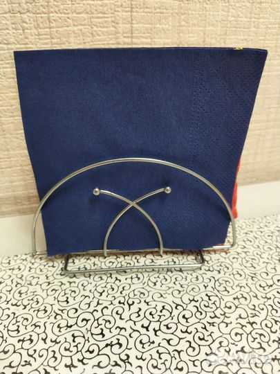 Салфетница металл хром