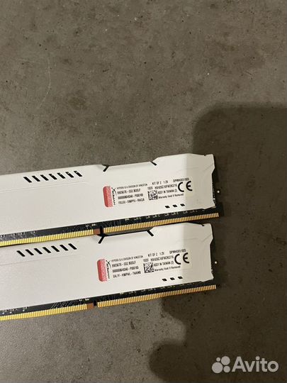 Оперативная память ddr4 hyperx fury 16gb white