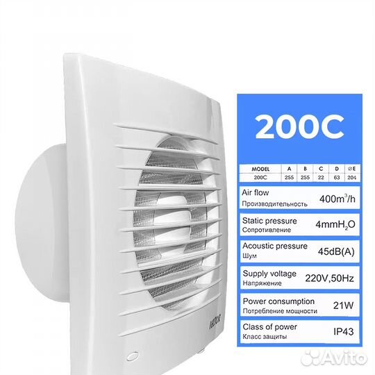 Вентилятор вытяжной