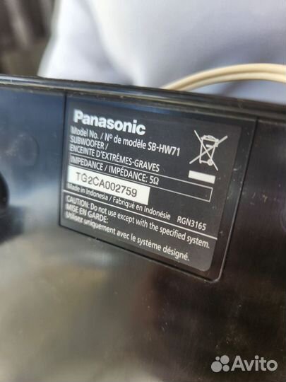 Сабвуфер Panasonic sb-hw71 и 5 колонок