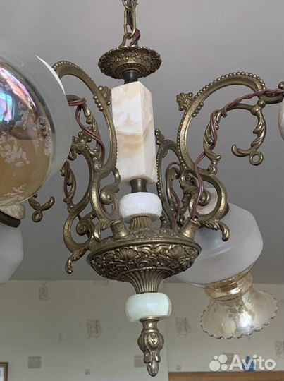 Люстра Бронза оникс Югославия