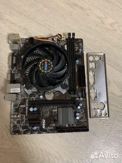 Материнская плата msi h110m pro + cpu+ кулер