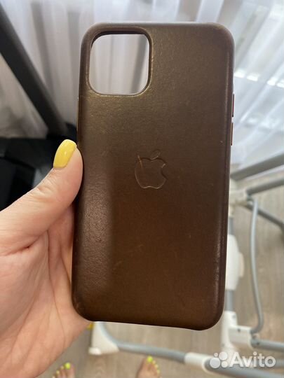 Чехол на iPhone 11 pro кожаный