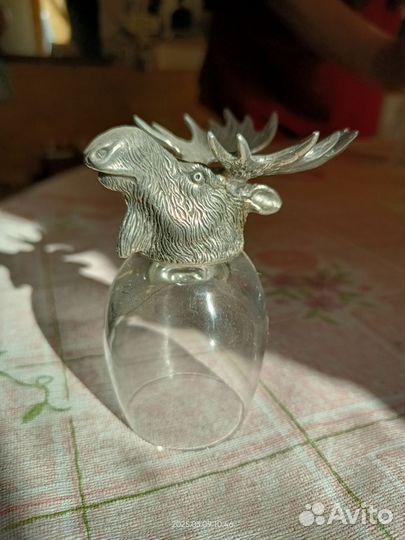 Графин и две рюмки перевертыши хрустальный СССР