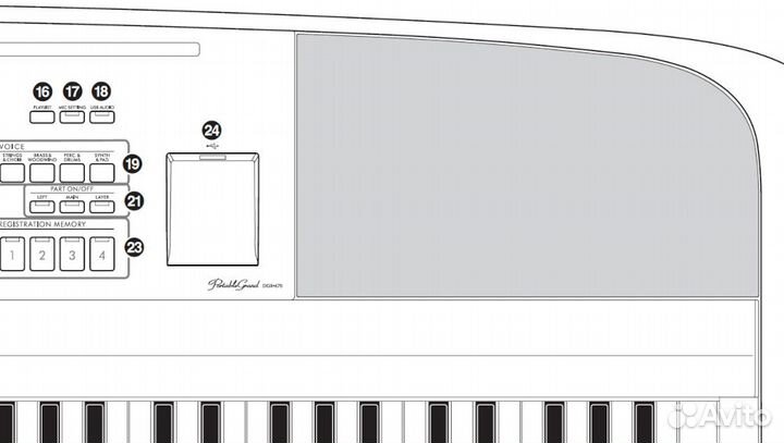 Цифровое пианино Yamaha DGX 670 WH