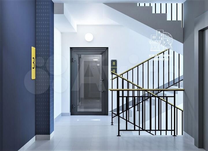 2-к. квартира, 51,1 м², 3/8 эт.