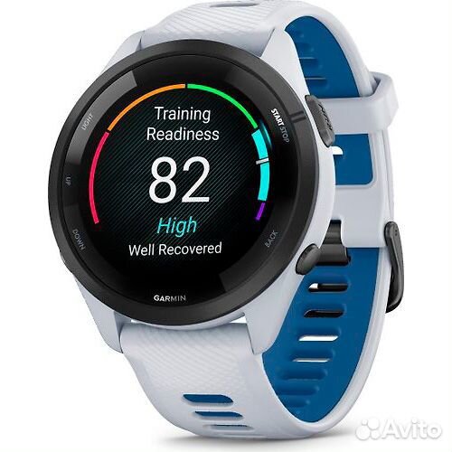 Умные часы Garmin Forerunner 265, белый/синий 010