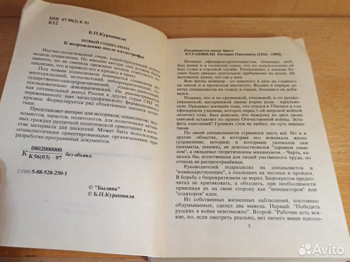 Б. Курашвили Новый социализм 1997