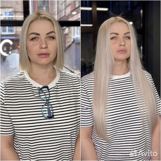 Наращивание натуральных волос