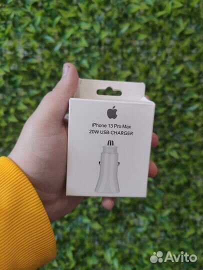 Блок в авто USB-C Charger 20W Зарядка для Айфона
