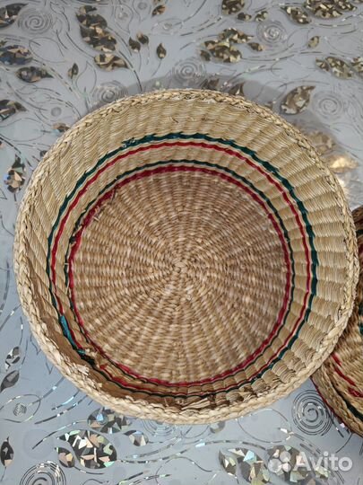 Шкатулка соломенная