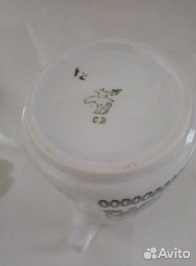 Кофейный сервиз вербилки дфз СССР в русском стиле