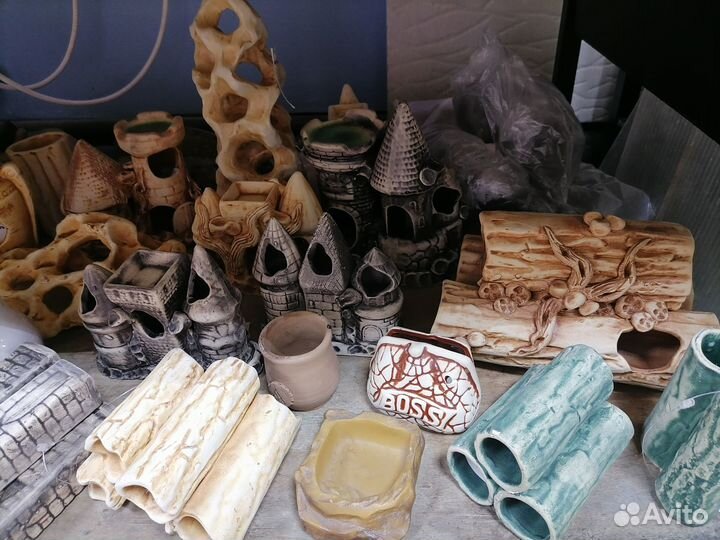 Декор для аквариума керамика