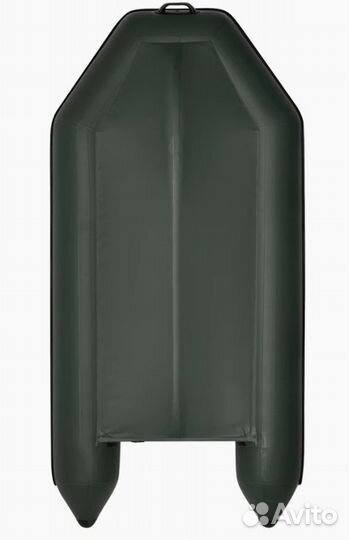 Лодка пвх Фрегат 320 ек с килем, зеленая