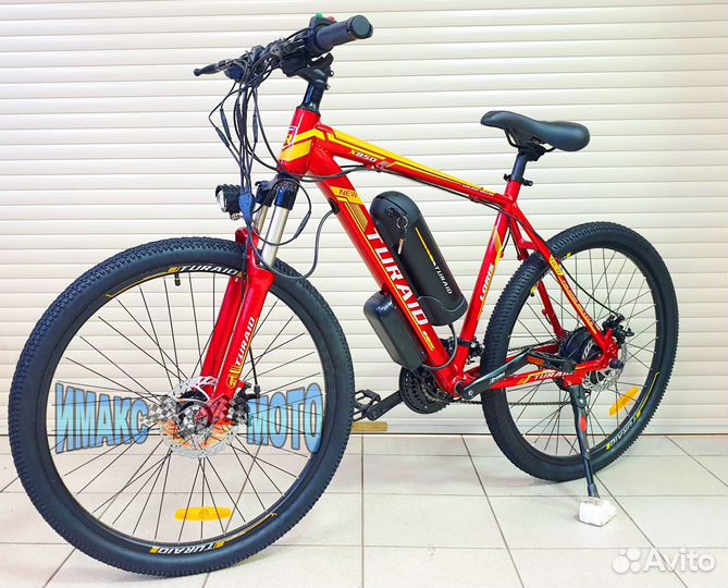 Электрический велосипед Turaid красный (мужской)