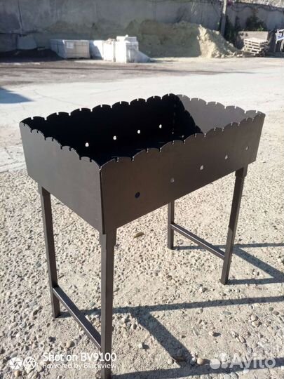 Мангал с печью под казан