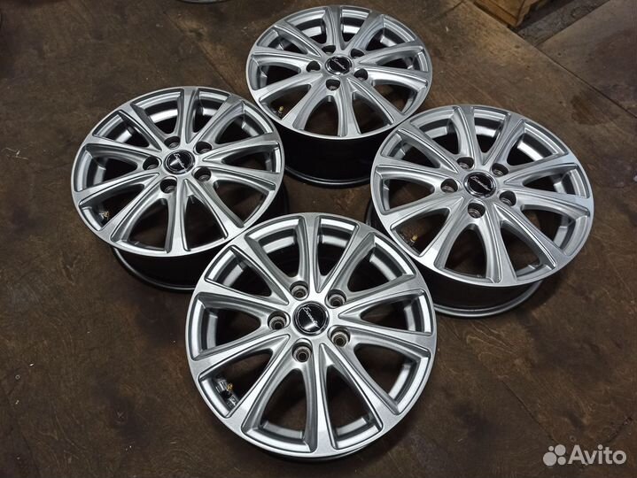 Диски 15 5х114,3 ET53 светлый графит из Японии