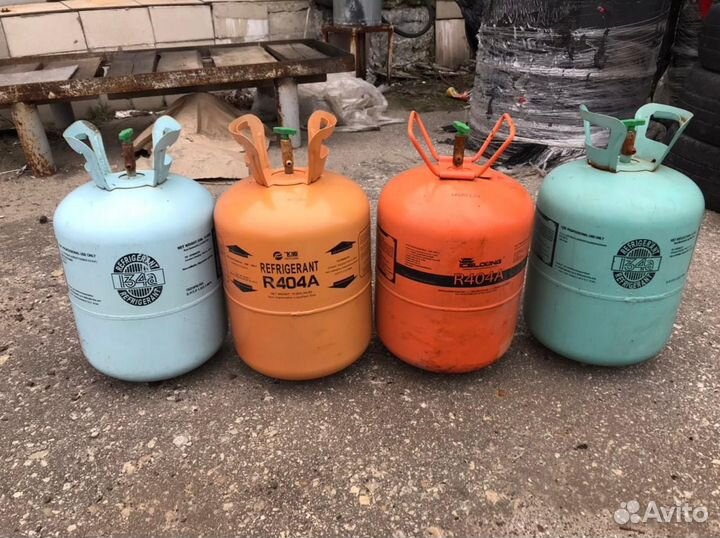 Пустые баллоны из под фреона