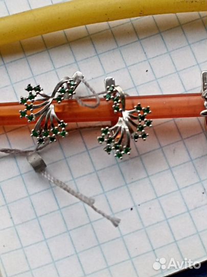 Серьги серебро