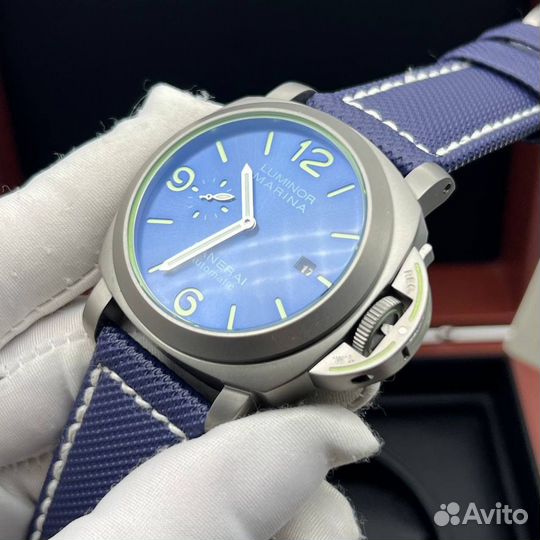 Часы мужские Panerai Luminor blue titanium