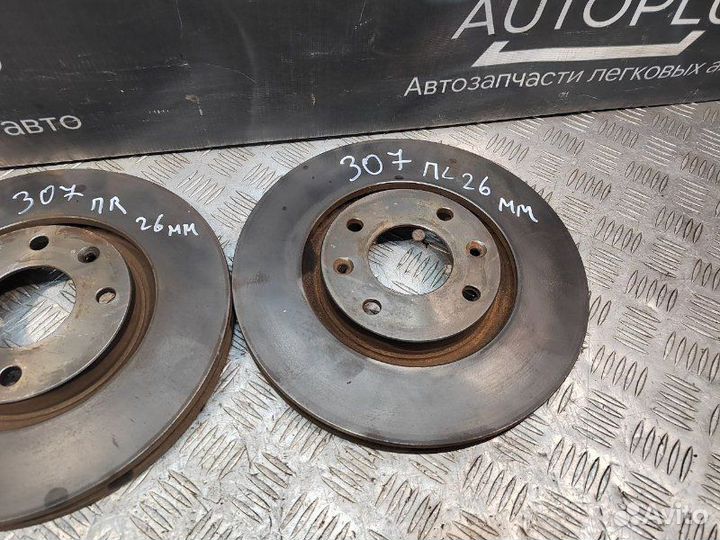 Тормозной диск передний Peugeot 307 хэтчбек 1.6