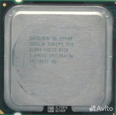 Процессор Intel Core 2 Duo E7400 2.80/3М/1066