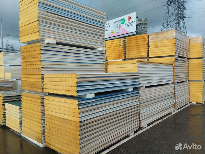 Сэндвич панели PUR PIR Минвата Вналичии на складе