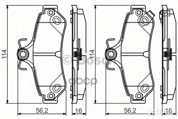 Колодки тормозные дисковые зад 0986495173 B