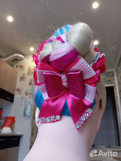 Резинки на пучок в стиле канзаши