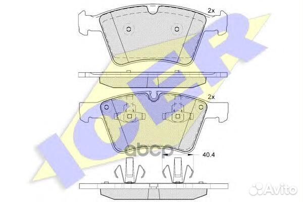 182086 колодки дисковые передние MB X164 4.5/5