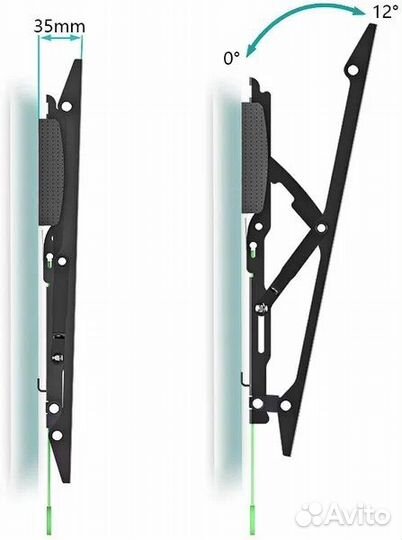 Кронштейн для телевизора 32-70 наклонный