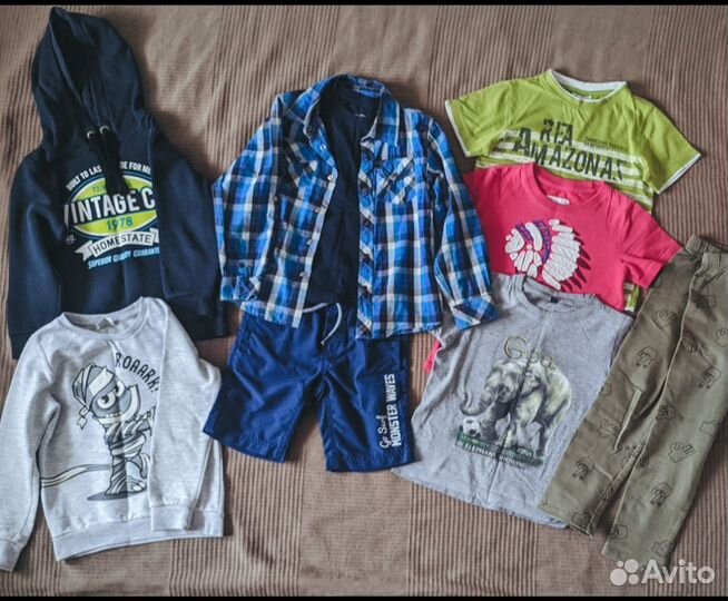 Пакет брендовой одежды на мальчика 110-116