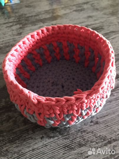 Корзина вязанная