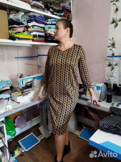 Платье трикотажное женское 50 52