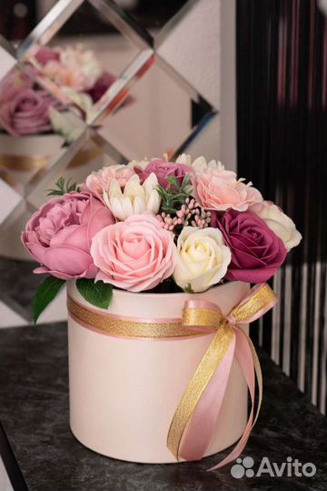 Букет из мыльных цветов