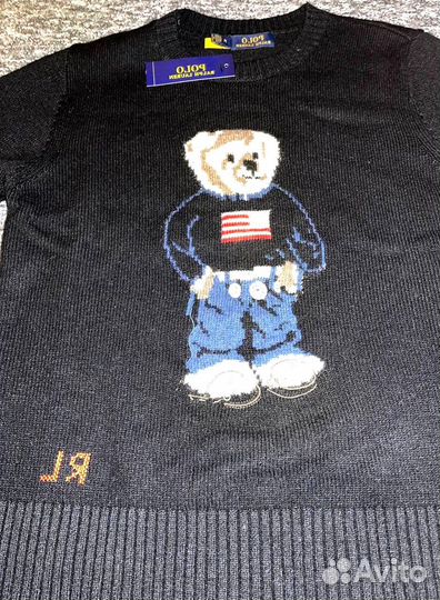 Ralph lauren свитер мужской с мишкой